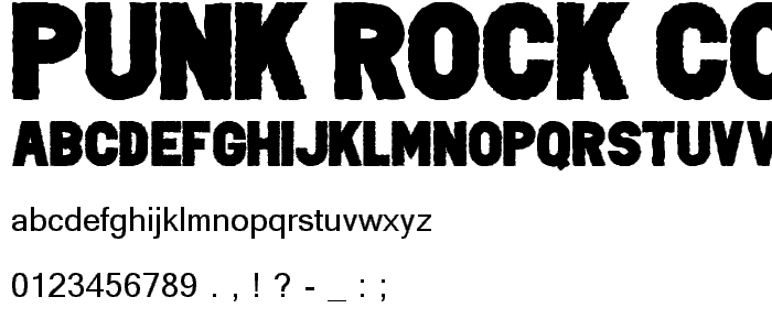 PUNK ROCK Color Fill police